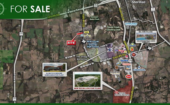 Pictures of Land property located at 1901 S Heritage Pkwy, Sherman, TX 75092 for sales - image #1