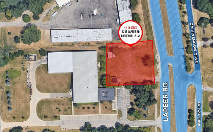 Pictures of Land property located at 3265 Lapeer Rd, Auburn Hills, MI 48326 for sales - image #1