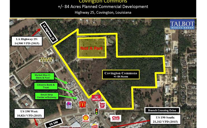 Pictures of Land property located at Highway 25 near Hwy 190 South, Covington, LA 70435 for sales - image #1