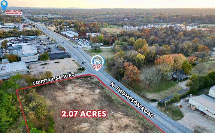 Pictures of Land property located at 2.07 Acres N Thompson Rd, Springdale, AR 72764, Springdale, AR 72764 for sales - image #1