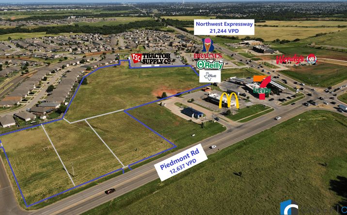 Pictures of Land property located at 13400 N Piedmont Rd, Yukon, OK 73099 for sales - image #1