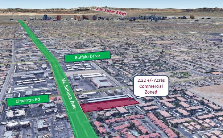 Pictures of Land property located at Sahara & Cimarron, Las Vegas, NV 89117 for sales - image #1