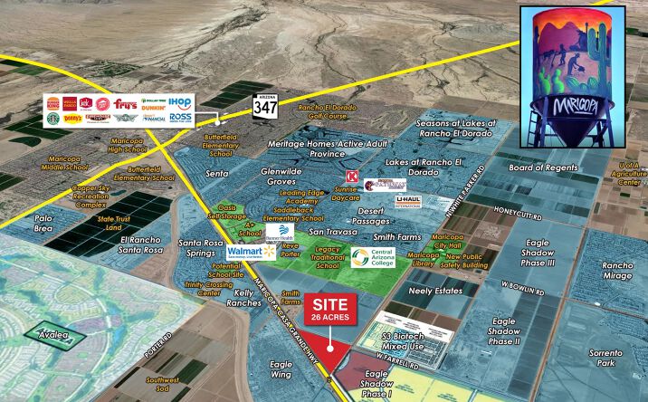 Pictures of Land property located at Maricopa Hwy & White Parker Rd, Maricopa, AZ 85138 for sales - image #1