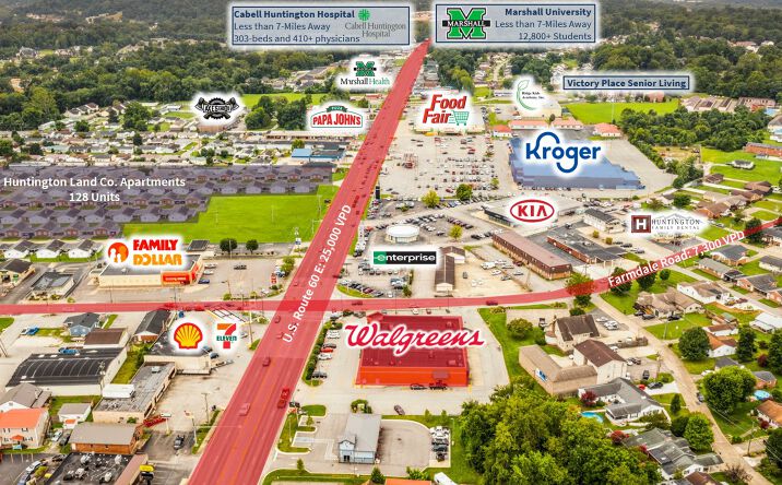 Pictures of Retail property located at 6414 US-60, Barboursville, WV 25705 for comps - image #1