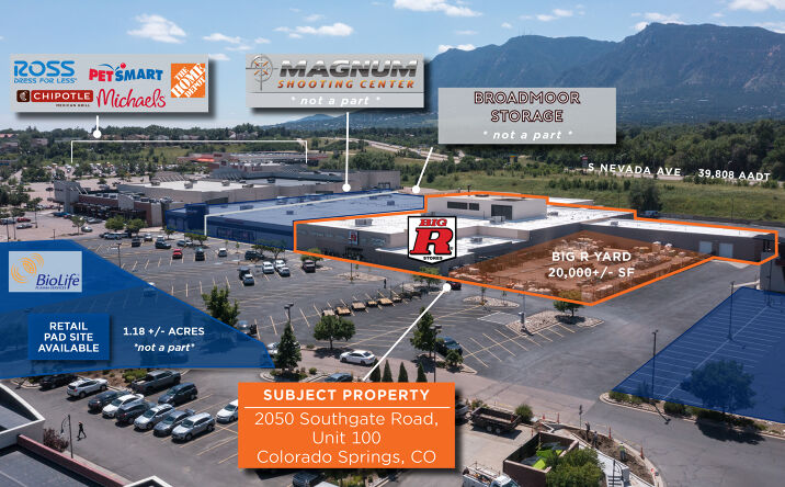 Pictures of Retail property located at 2050 Southgate Rd, Colorado Springs, CO 80906 for sales - image #1