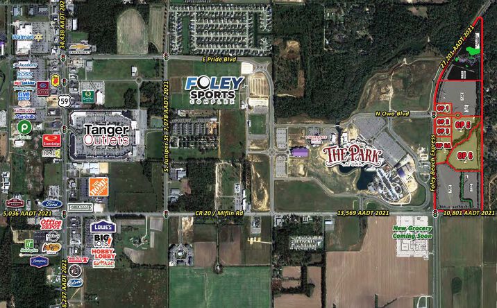 Pictures of Land property located at 4879 Foley Beach Express, Gulf Shores, AL 36542 for sales - image #1
