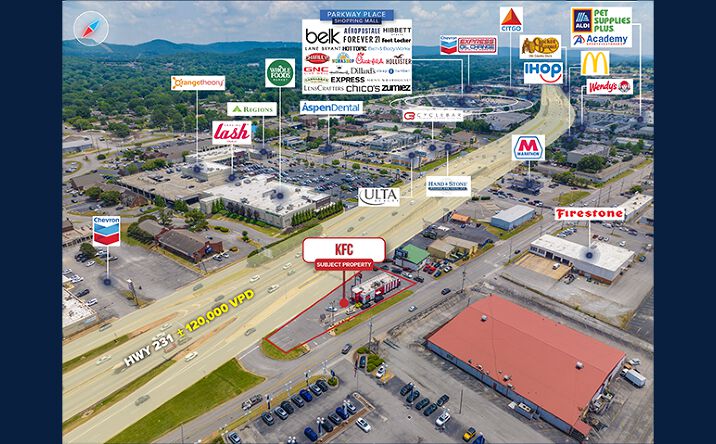 Pictures of Retail property located at 2404 Memorial Pkwy SW, Huntsville, AL 35801 for comps - image #1
