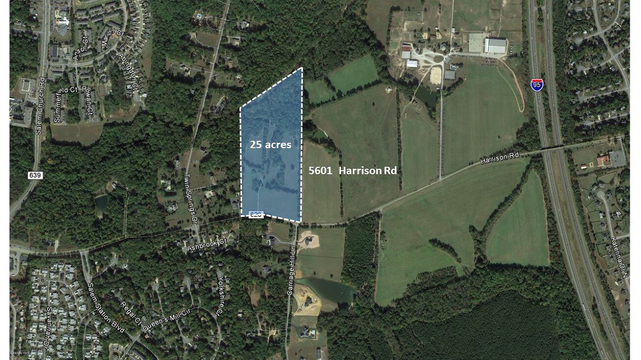 5601 Harrison Road, Fredericksburg, VA 22407 Land for Sale 25 Acre