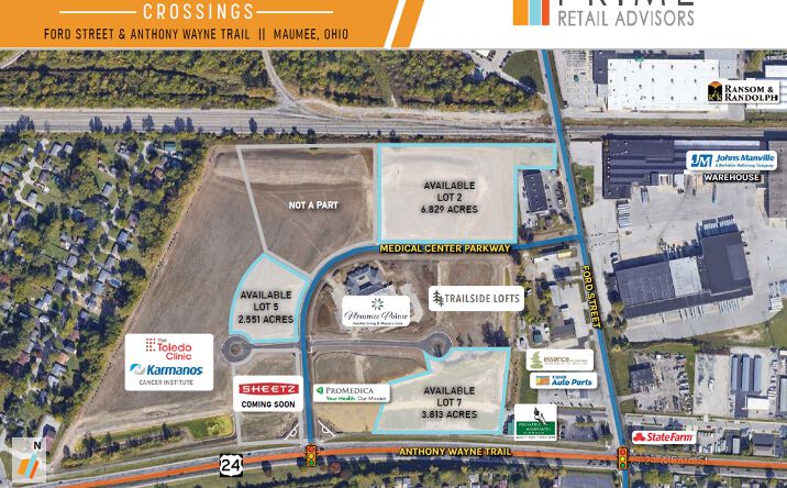 Pictures of Land property located at 1000 Clinic Dr, Maumee, OH 43537 for sales - image #1