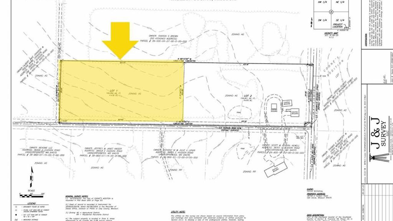 Pictures of Land, Special Purpose property located at tbd E Hudson Road, Oak Grove, MO 64075 for sales - image #1