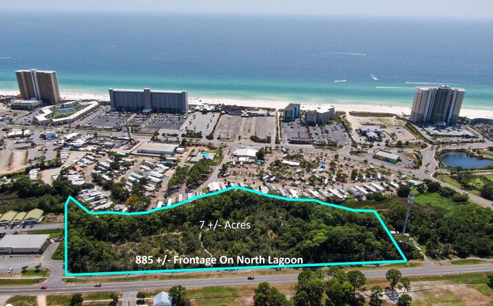 Pictures of Land, Hospitality, Multifamily property located at 9129 N Lagoon Drive, Panama City Beach, FL 32408 for sales - image #1