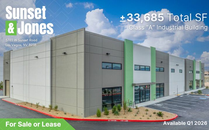 Pictures of Industrial property located at 5765 W Sunset Rd, Las Vegas, NV 89118 for sales - image #1