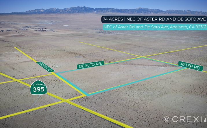 Pictures of Land property located at NEC of Aster Rd and De Soto Ave, Adelanto, CA 92301 for comps - image #1