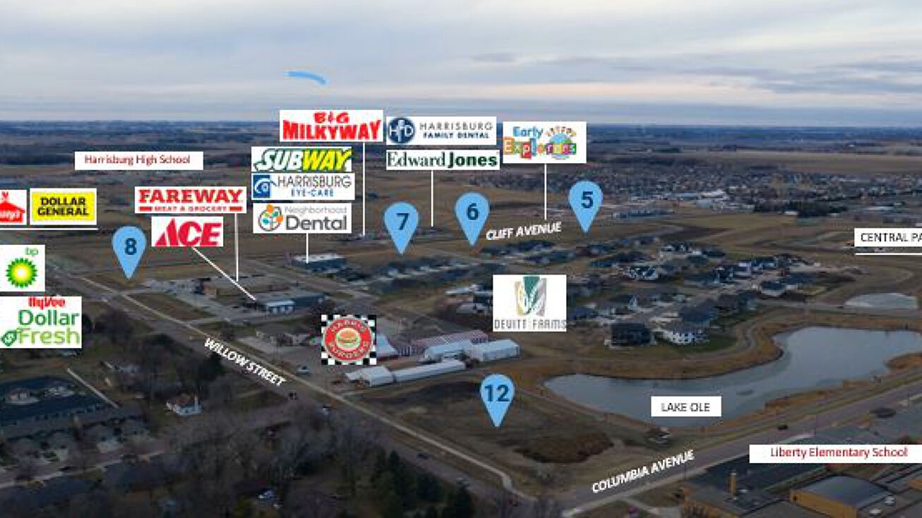 NE Corner Cliff Ave & Willow St, Harrisburg, SD 57032