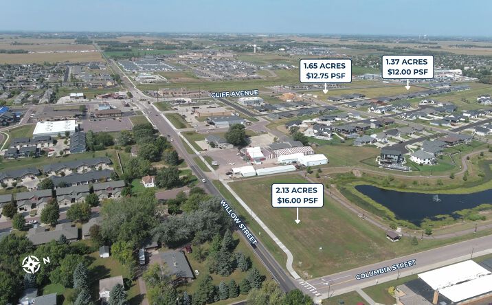 Pictures of Land property located at NE Corner Cliff Ave & Willow St, Harrisburg, SD 57032 for sales - image #1
