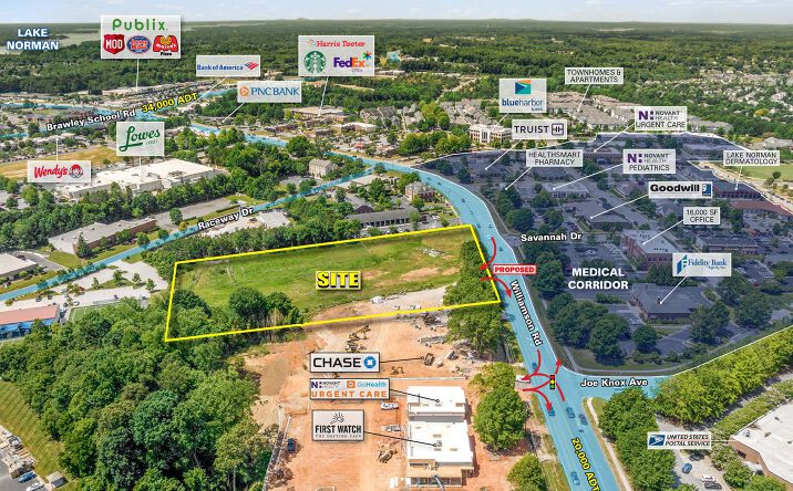 Pictures of Retail, Land property located at 211 Williamson Rd, Mooresville, NC 28117 for sales - image #1
