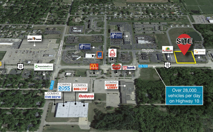 Pictures of Land property located at US-10, Stevens Point, WI 54482 for sales - image #1