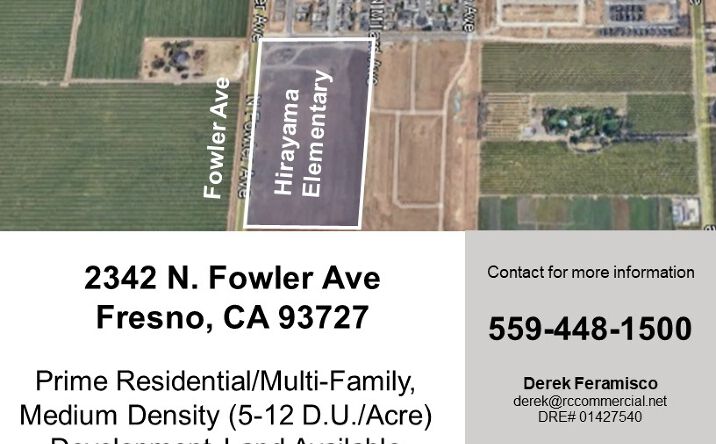 Pictures of Land property located at 2342 N Fowler Ave, Fresno, CA 93727 for sales - image #1