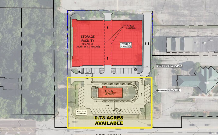 Pictures of Land property located at 512 W Cleveland Rd, Granger, IN 46530 for sales - image #1