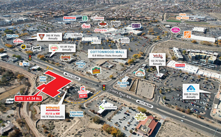 Pictures of Land property located at SE of 7 Bar Loop Rd NW and Coors Blvd NW, Albuquerque, NM 87114 for sales - image #1