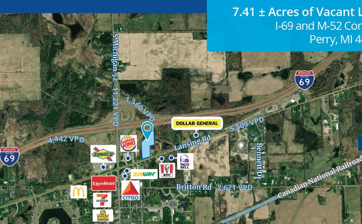 Pictures of Land property located at 2774 W Lansing Rd, Perry, MI 48872 for comps - image #1