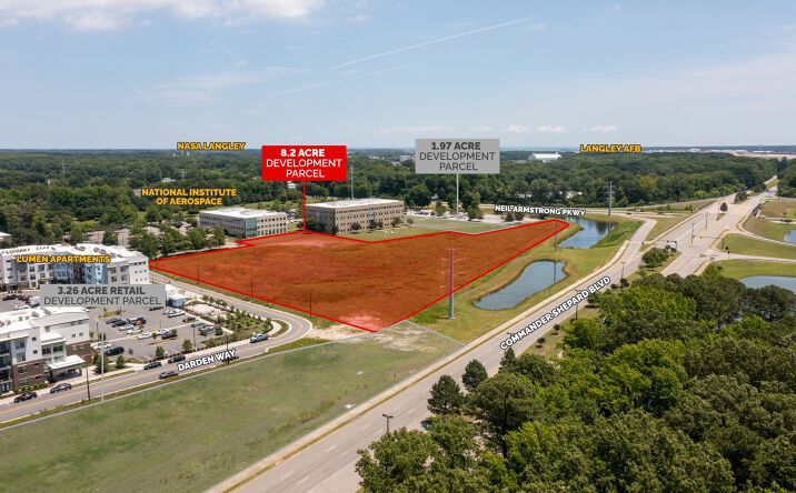 Pictures of Land property located at Floyd Thompson Blvd at Exploration Way, Hampton, VA 23666 for sales - image #1