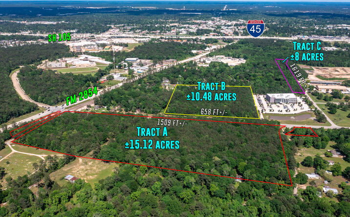 Pictures of Land property located at 0 Sgt Ed Holcomb Blvd S, Conroe, TX 77304 for sales - image #1