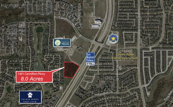 Pictures of Land property located at 1401 Carrollton Pkwy., Carrollton, TX 75010 for sales - image #1