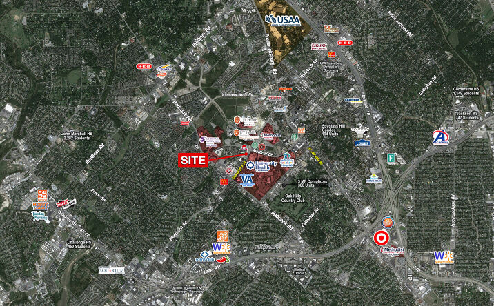 Pictures of Retail, Land property located at 7719 Wurzbach Rd, San Antonio, TX 78229 for sales - image #1