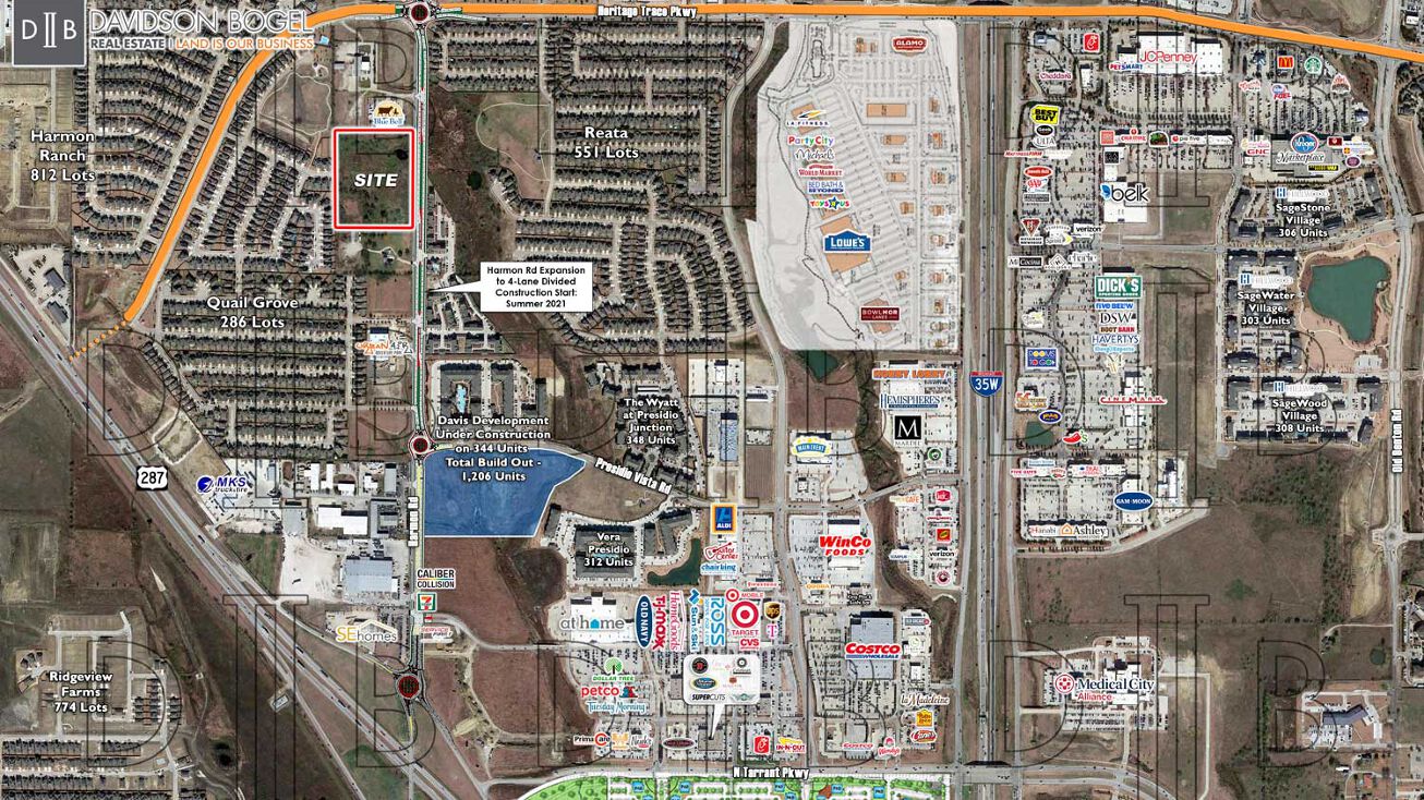 SWQ of Heritage Trace Parkway & Harmon Road, Fort Worth, TX 76131