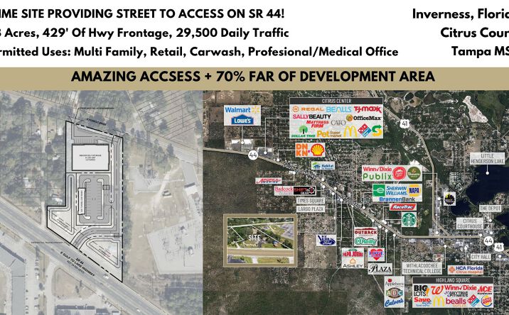 Pictures of Land property located at 3865 E Gulf to Lake Hwy, Inverness, FL 34453 for sales - image #1