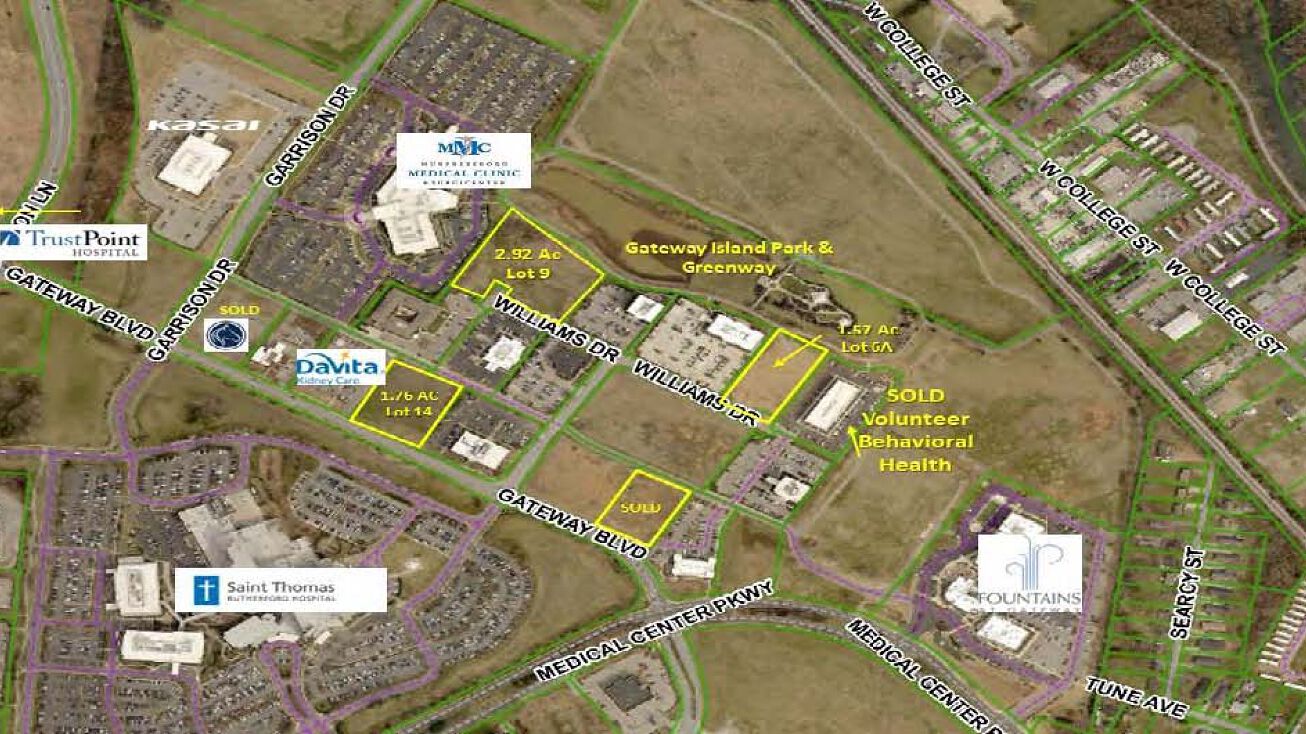 Medical Center Parkway & Gateway Blvd. Lots, Murfreesboro, TN 37129