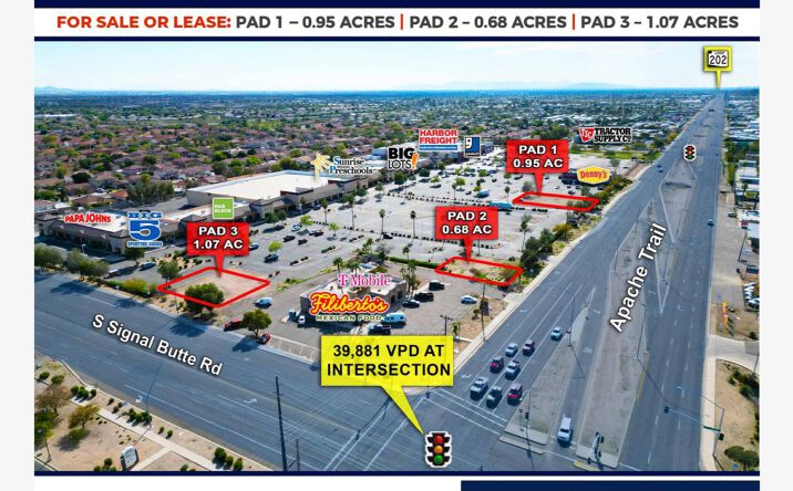 Pictures of Land property located at SWC Signal Butte & Apache Trail, Apache Junction, AZ 85120 for sales - image #1