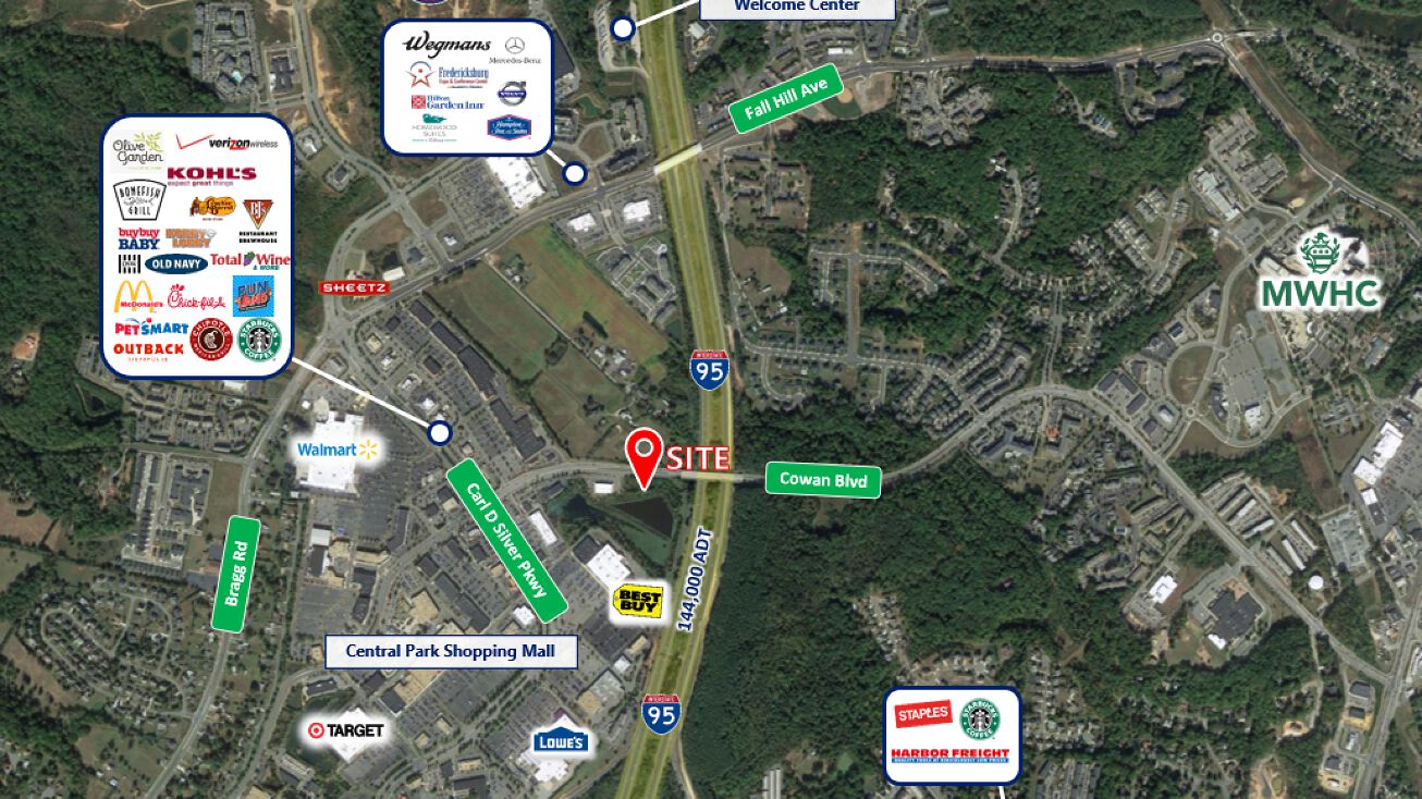 Tax ID 7769855954 Cowan Blvd 1.09acs, Fredericksburg, VA 22401