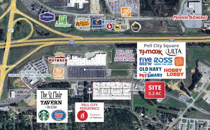 Pictures of Land property located at Dr John Haynes Dr, Pell City, AL 35125 for sales - image #1