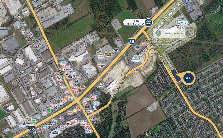 Pictures of Land property located at Cibolo Valley Dr, Schertz, TX 78108 for sales - image #1