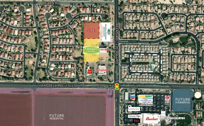 Pictures of Land property located at N/NWC Waddell Rd & Reems Rd, Surprise, AZ 85379 for sales - image #1