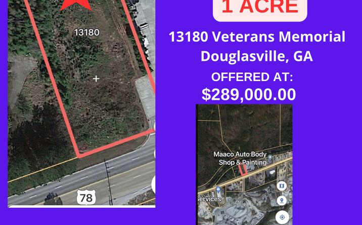 Pictures of Land property located at 13180 Veterans Memorial Hwy, Douglasville, GA 30134 for sales - image #1
