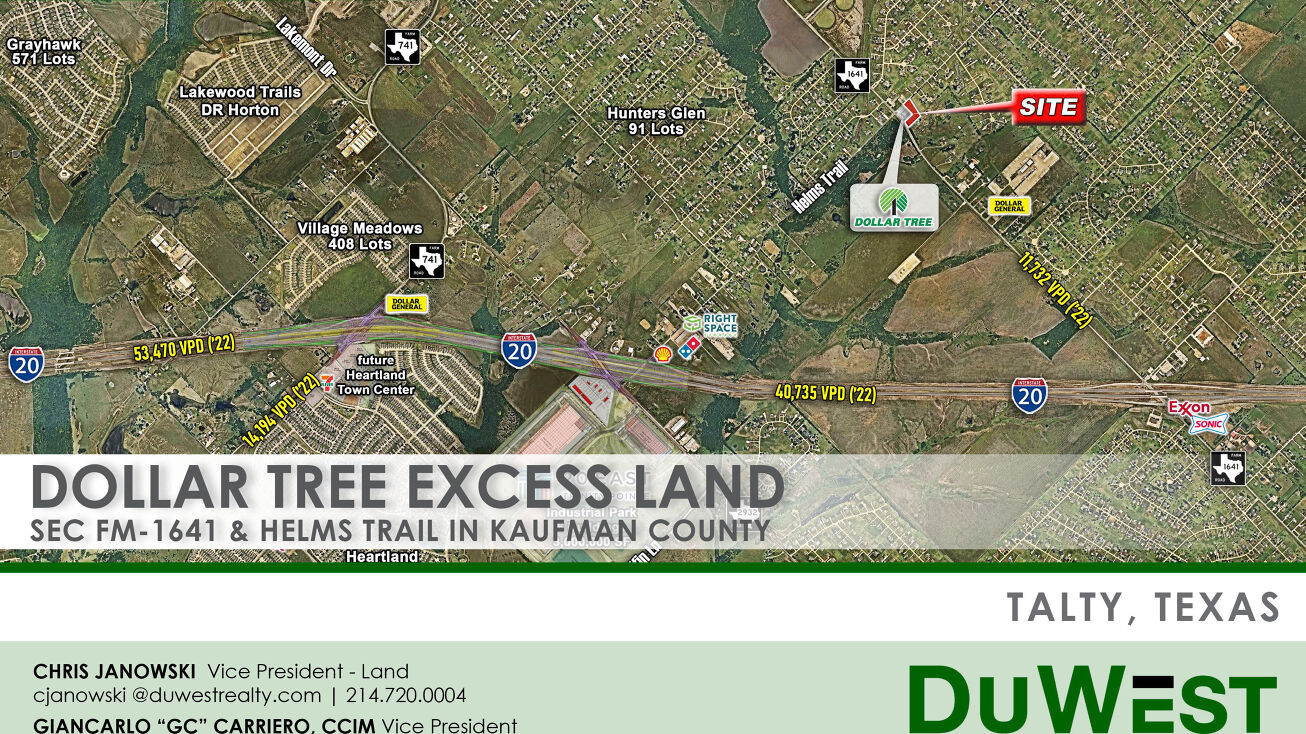 SEC FM1641 & Helms Trail, Talty, TX 75126