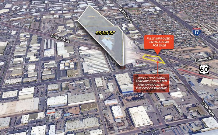 Pictures of Land, Retail property located at 2720 W Grand Ave, Phoenix, AZ 85017 for sales - image #1