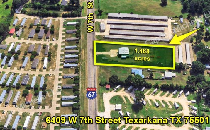 Pictures of Office, Industrial, Mixed Use, Land, Self Storage property located at 6409 W 7th St, Texarkana, TX 75501 for sales - image #1