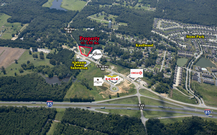 Pictures of Land property located at US Hwy 80 and Marler Road, Pike Road, AL 36064 for sales - image #1