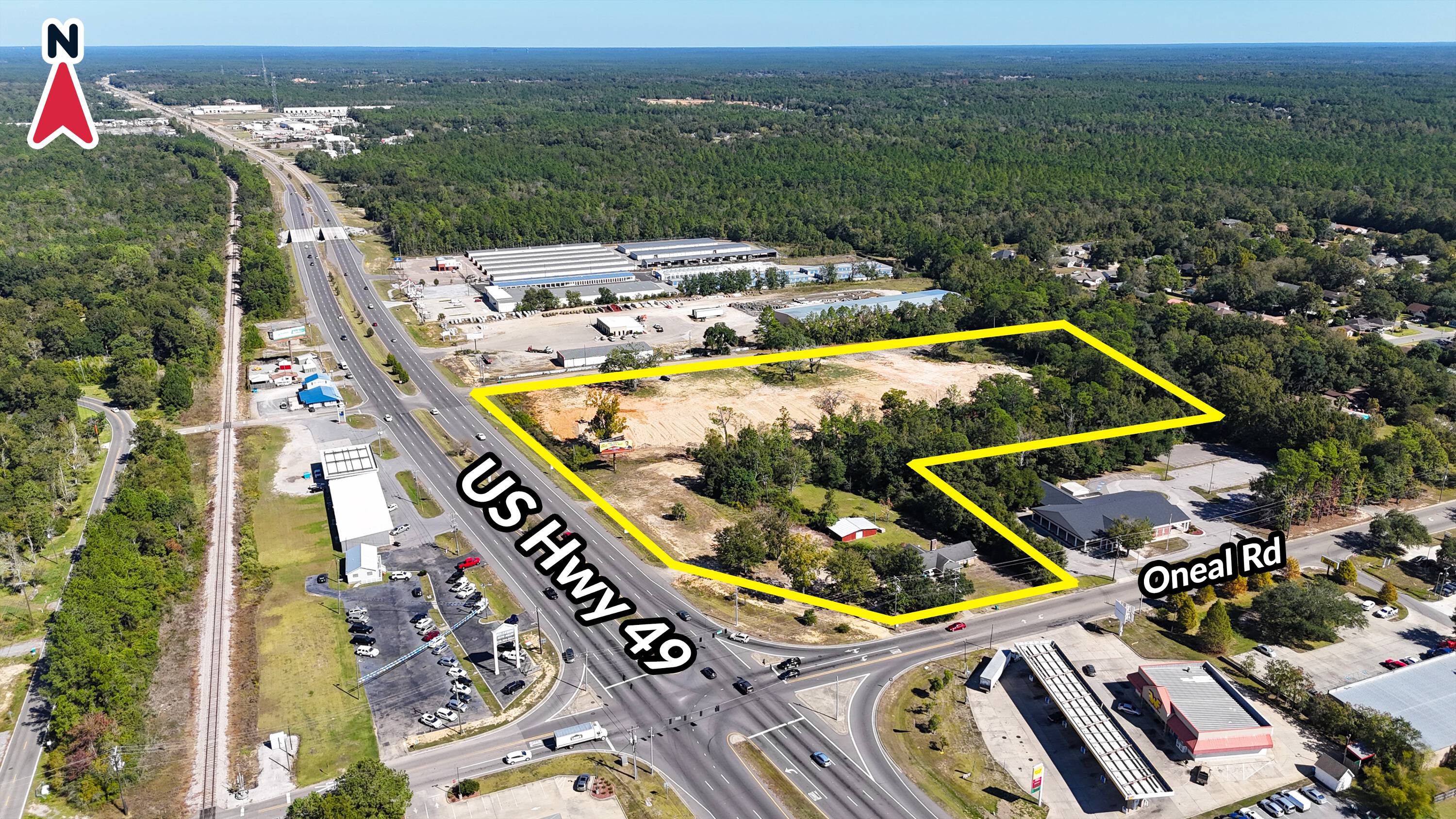 Highway 49 & Duckworth Road, Gulfport, MS 39503 - FOUR ACRES WITH