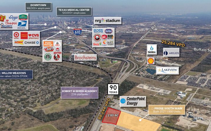 Pictures of Land property located at 12115 Main St, Houston, TX 77045 for sales - image #1
