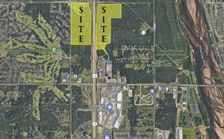 Pictures of Land property located at 61st Street & Highway 75, Tulsa, OK 74105 for sales - image #1