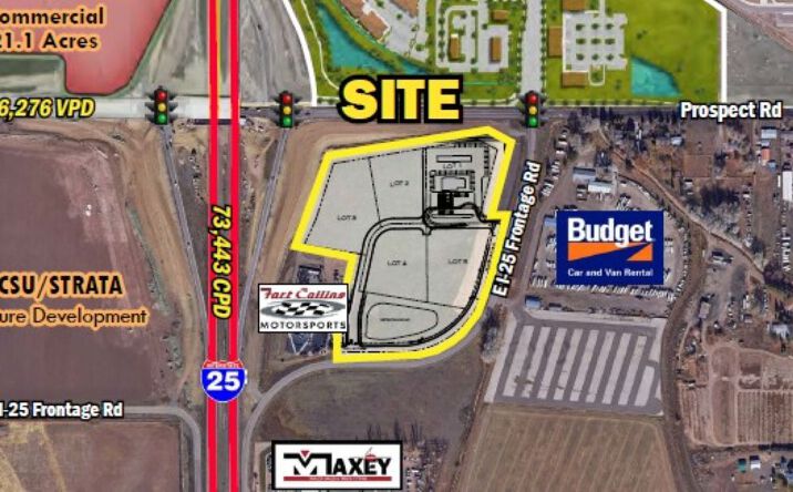 Pictures of Land property located at SEC I-25 & PROSPECT ROAD Fort Collins,CO, Fort Collins, CO 80526 for sales - image #1