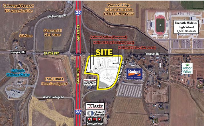 Pictures of Land property located at SEC I-25 & PROSPECT ROAD Fort Collins,CO, Fort Collins, US 80526 for sales - image #1