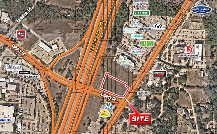 Pictures of Land property located at NEC - U.S. 75 and Legacy Dr, Plano, TX 75023 for sales - image #1