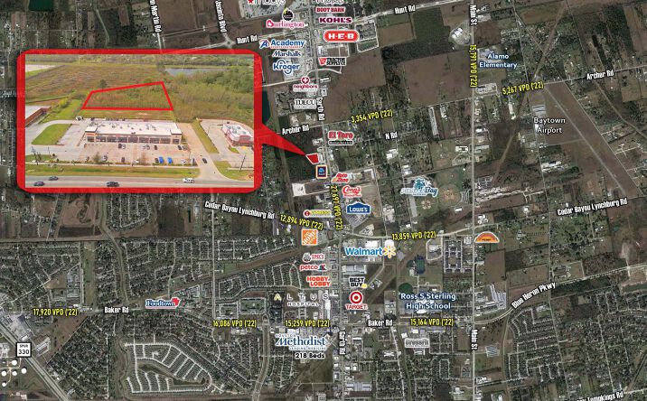 Pictures of Land property located at 5625 Garth Rd, Baytown, TX 77521 for sales - image #1