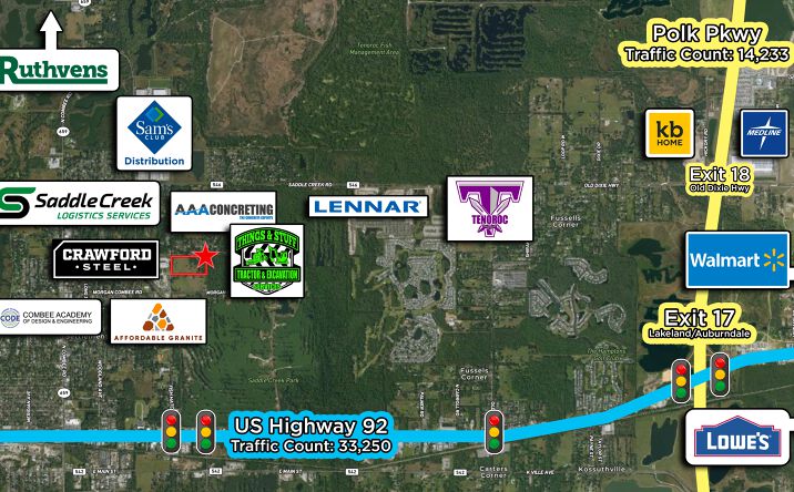 Pictures of Land property located at 1525 Fish Hatchery Rd, Lakeland, FL 33801 for sales - image #1
